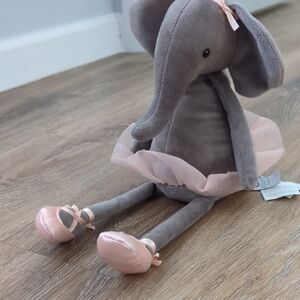 NWT Retired Jellycat Elephant Ballerina Stuffed Animal